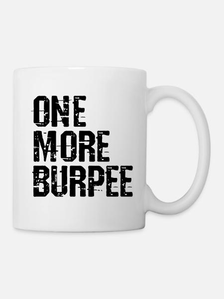 Plus un vecteur Burpee - Mug blanc - blanc