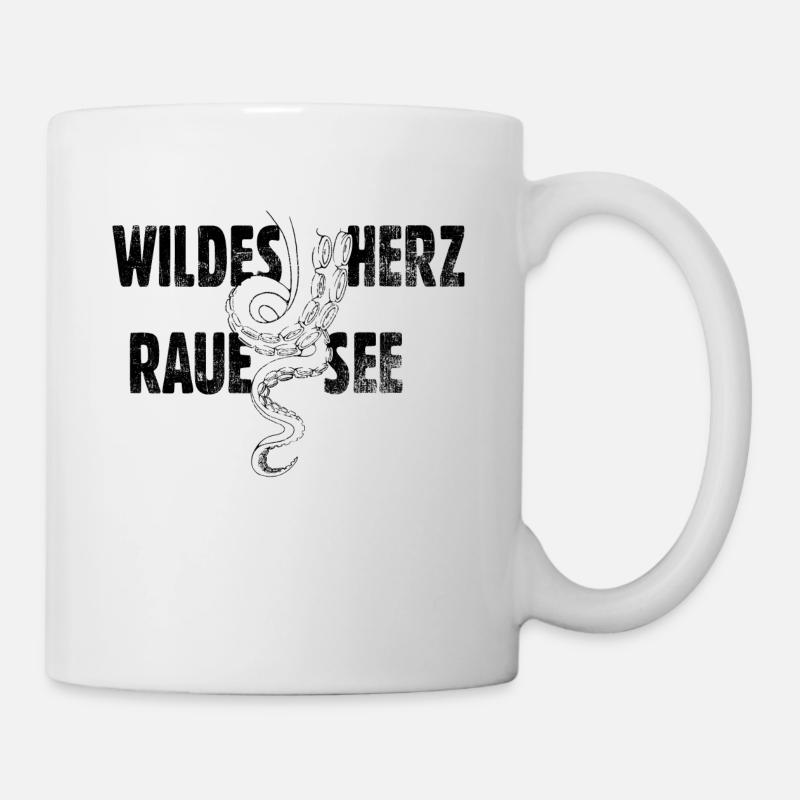 Wildes Herz - Tasse - Weiß