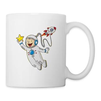 astronaute petit dessin animé - Mug blanc - blanc - Droite