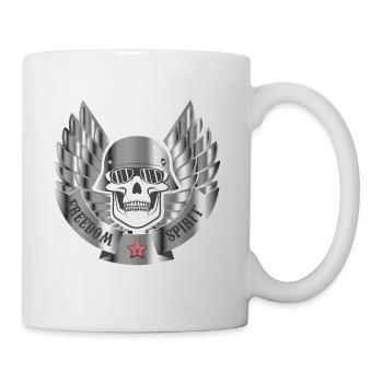 motard - Mug blanc - blanc - Droite