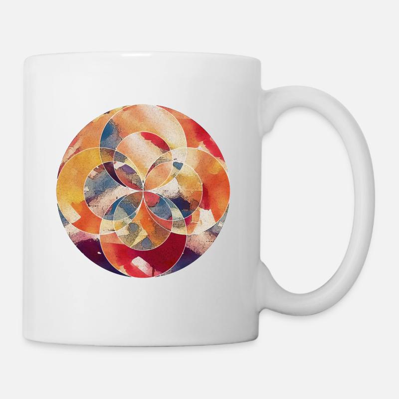 Abstract Circle - Tasse - Weiß