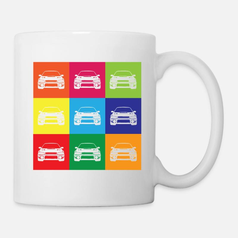 Multi Farbe Impreza - Tasse - Weiß