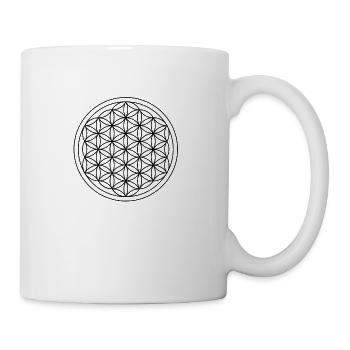 Lebensblume - Tasse - Weiß - Rechts