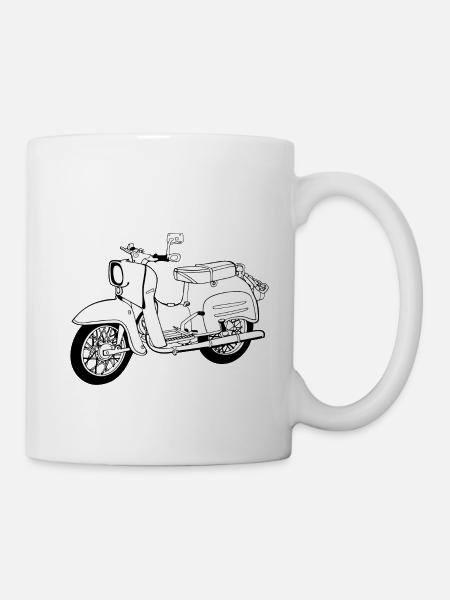Simson Schwalbe - Tasse - Weiß
