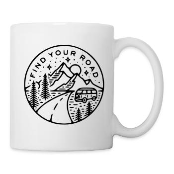 Camping Find your road - Tasse - Weiß - Rechts