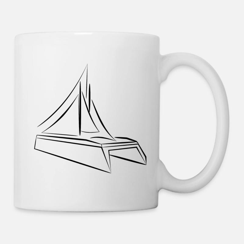catamaran - Mug blanc - blanc