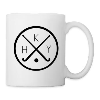 Feldhockey Logo - Tasse - Weiß - Rechts