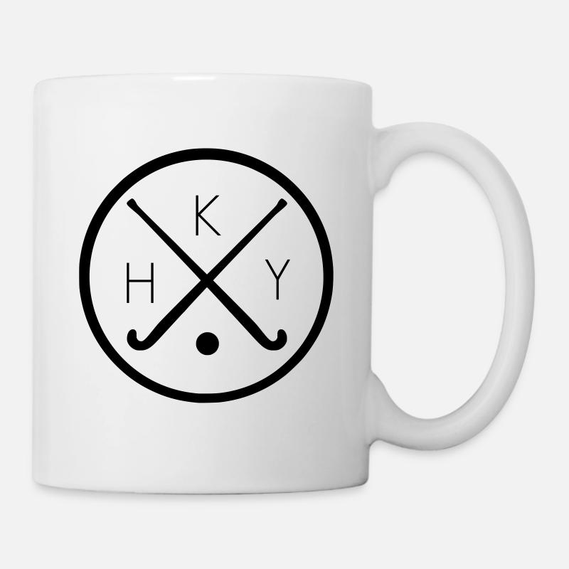Feldhockey Logo - Tasse - Weiß