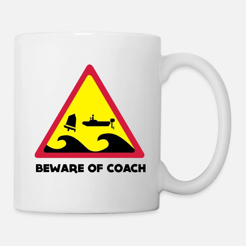 Beware Of Coach - Opti Edition - Tasse - Weiß