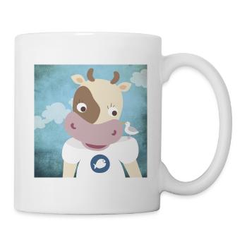 Poster Pépinière de vache Ahoy Moin - Mug blanc - blanc - Droite