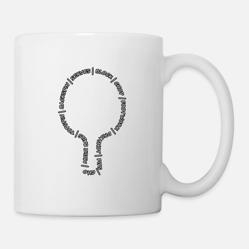 La langue du tennis de table - Mug blanc - blanc