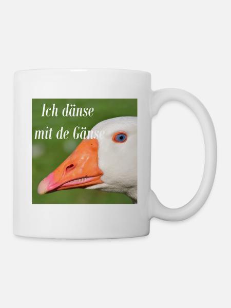 Je suis avec des oies - Mug blanc - blanc