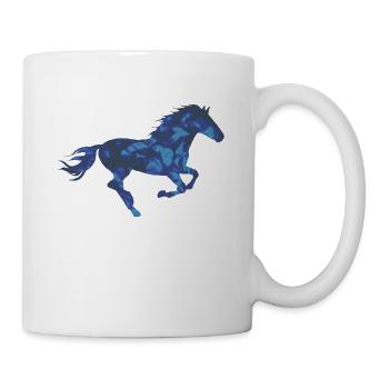Cheval de cheval - Mug blanc - blanc - Droite