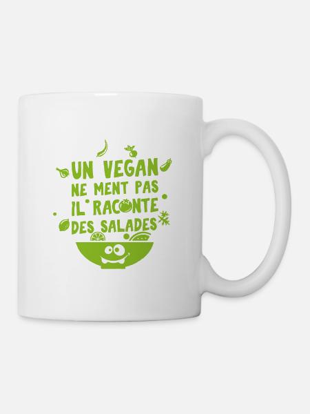 VEGAN - Mug blanc - blanc