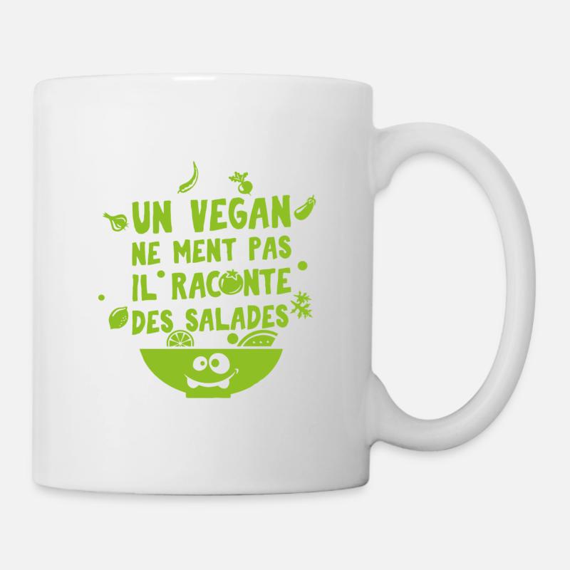 VEGAN - Mug blanc - blanc