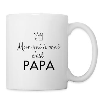 My King to me is PAPA - Mug - white - Right