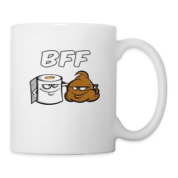 BFF - Best friends for ever - Cadeaux - Mug blanc - blanc - Droite