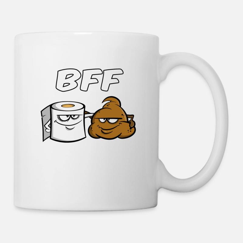 BFF - Best friends for ever - Geschenkidee Freunde - Tasse - Weiß