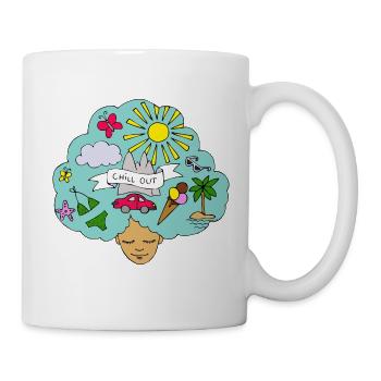 L'été est là! - Mug blanc - blanc - Droite