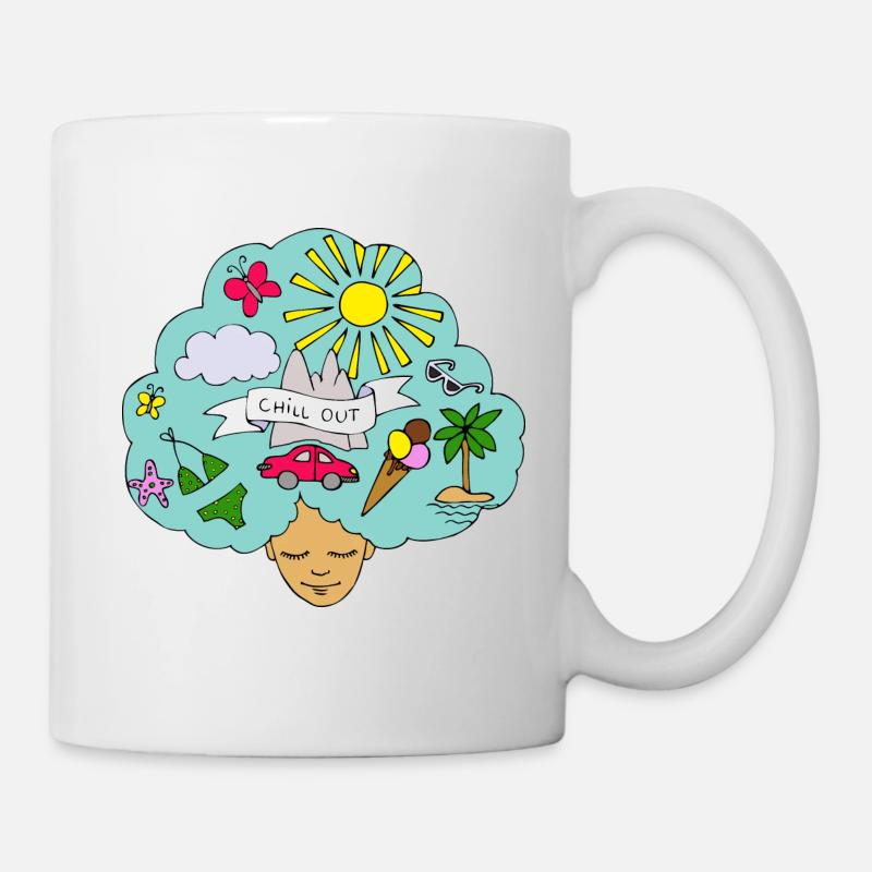 Der Sommer ist da! - Tasse - Weiß