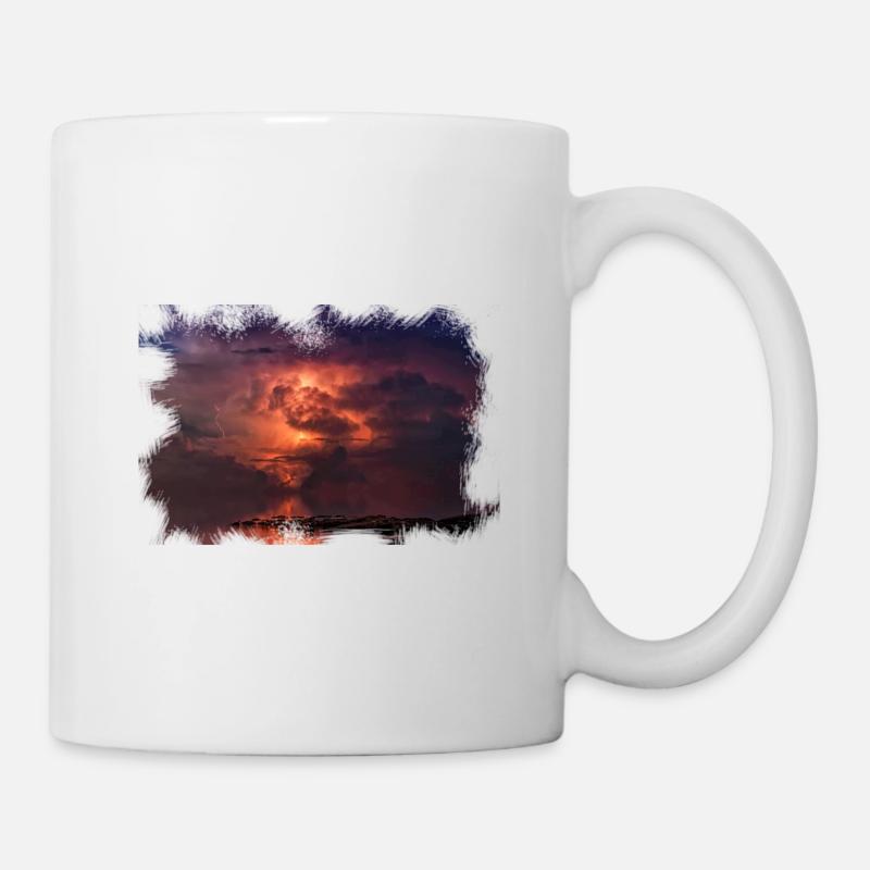 Scratched 'Thunder' - Tasse - Weiß
