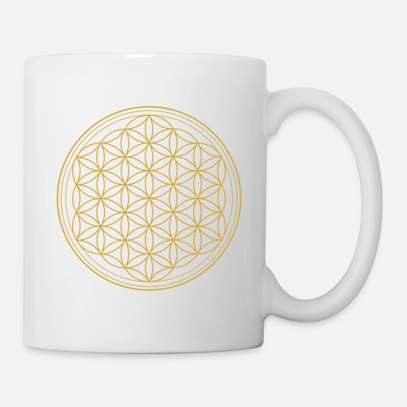 Fleur de vie - Mug blanc - blanc