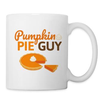 Pumpkin Pie Guy - Kürbis Kuchen Halloween Herbst - Tasse - Weiß - Rechts