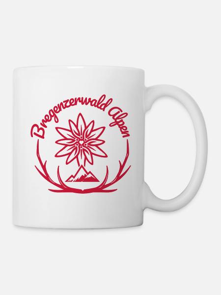 Bregenzerwald Alpen - Tasse - Weiß