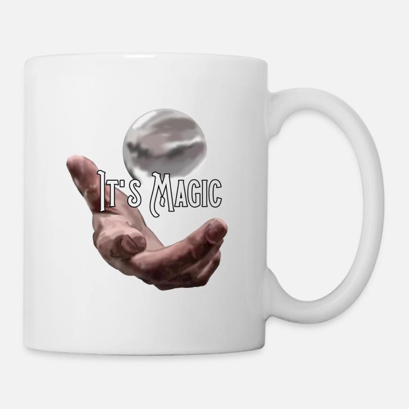 Main avec ballon, magie, magie - Mug blanc - blanc