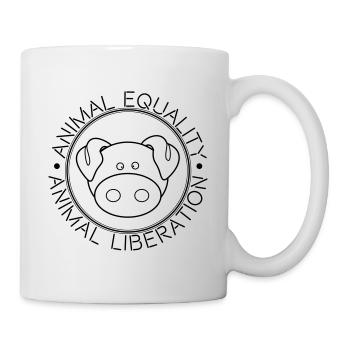 ANIMAL EQUALITY ANIMAL LIBERATION - Tasse - Weiß - Rechts