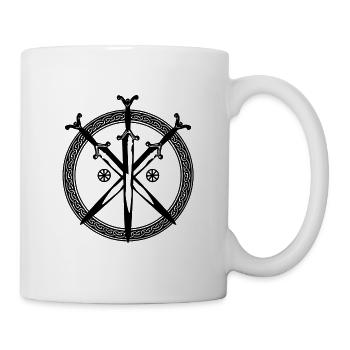 der Eid des Kriegers - Tasse - Weiß - Rechts
