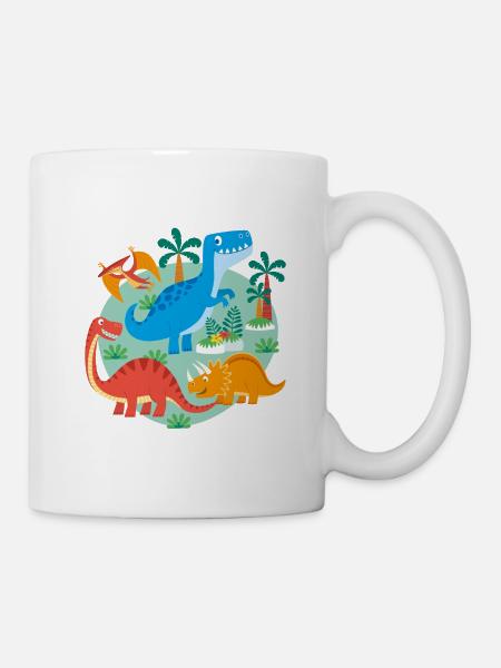 DINOSAURIER - Tasse - Weiß