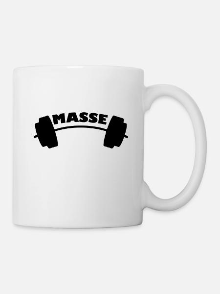 Langhantel Masse - Tasse - Weiß
