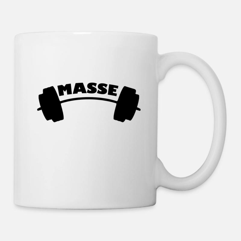 Langhantel Masse - Tasse - Weiß