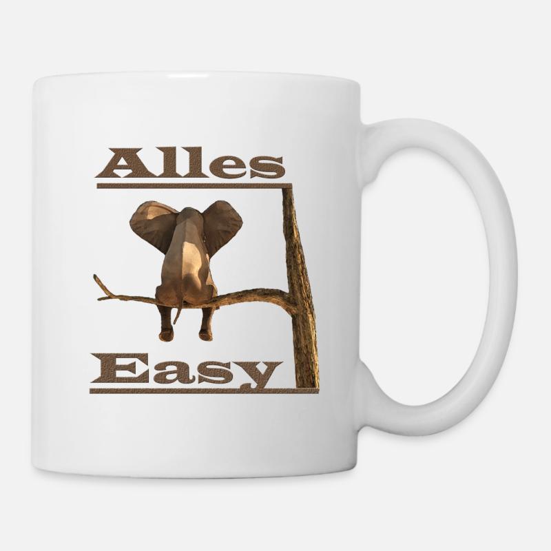 tout facile - Mug blanc - blanc