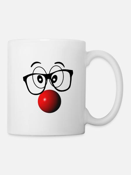 Rudolf avec le nez rouge - Mug blanc - blanc