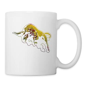 Spanien Stier - Tasse - Weiß - Rechts
