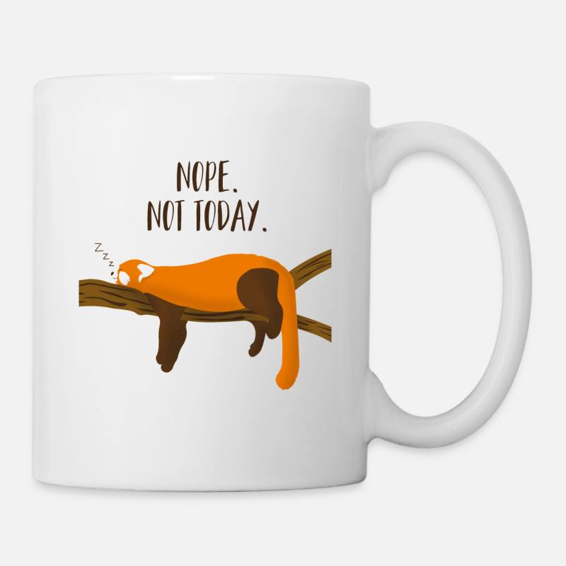 Red Panda Animal Relaxing Chilling - Mug - white