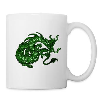 Drachen Raubtier - Tasse - Weiß - Rechts