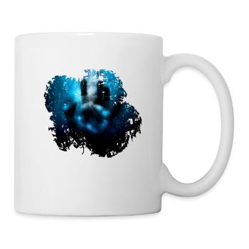 Cooles Hand Design Horror Killer - Tasse - Weiß - Rechts