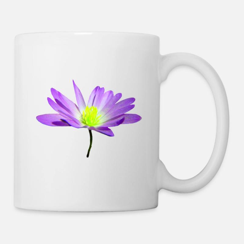 magical violet flower, blossom, nature - Mug - white