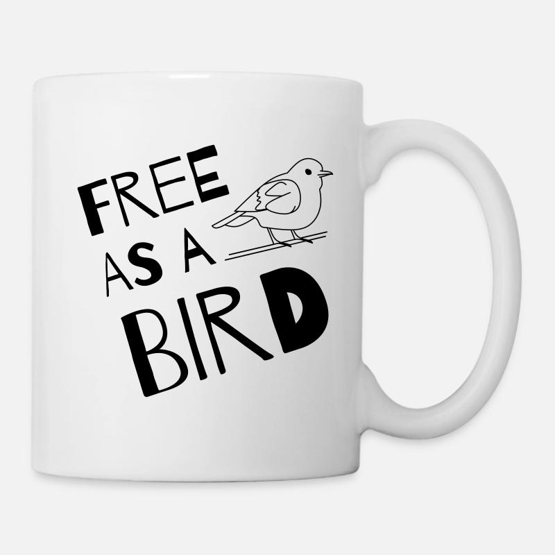 Free as a Bird - Tasse - Weiß