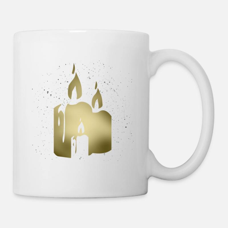 Kerze - Tasse - Weiß