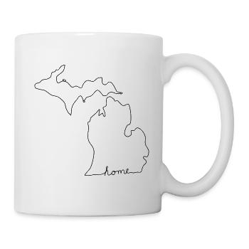 MICHIGAN Home - Tasse - Weiß - Rechts