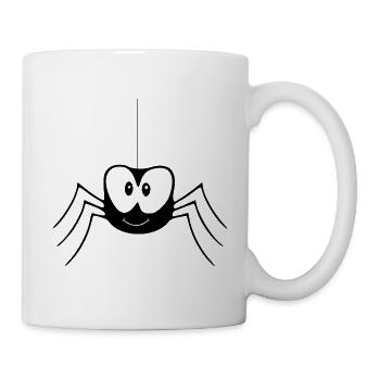 Spinne - Tasse - Weiß - Rechts