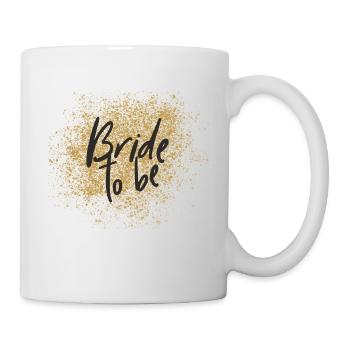 Bride to be - JGA - Confettis - Série Gold - Mug blanc - blanc - Droite