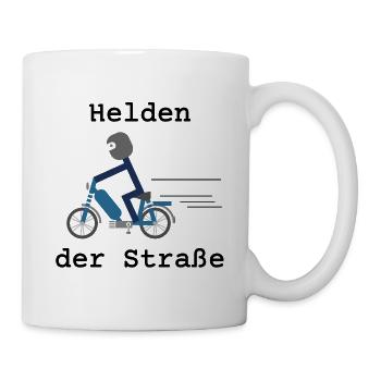 Helden der Straße, 25 km/h, Mofa - Tasse - Weiß - Rechts
