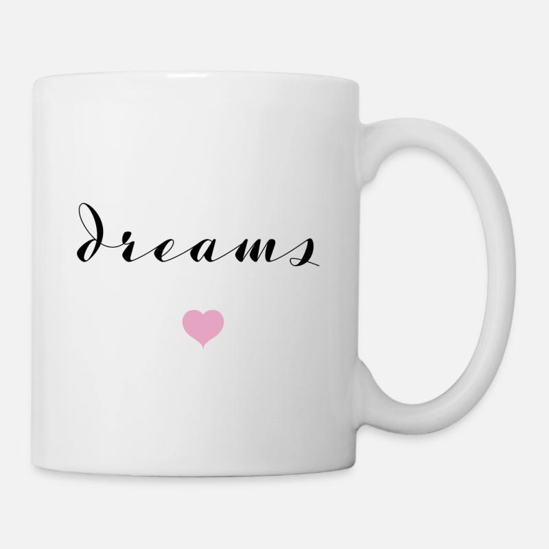 beautiful saying dreams / dreams - Mug - white
