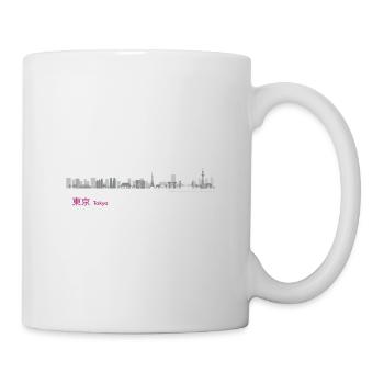 Skyline de Tokyo - Mug blanc - blanc - Droite