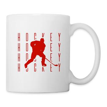 Eishockey - Tasse - Weiß - Rechts